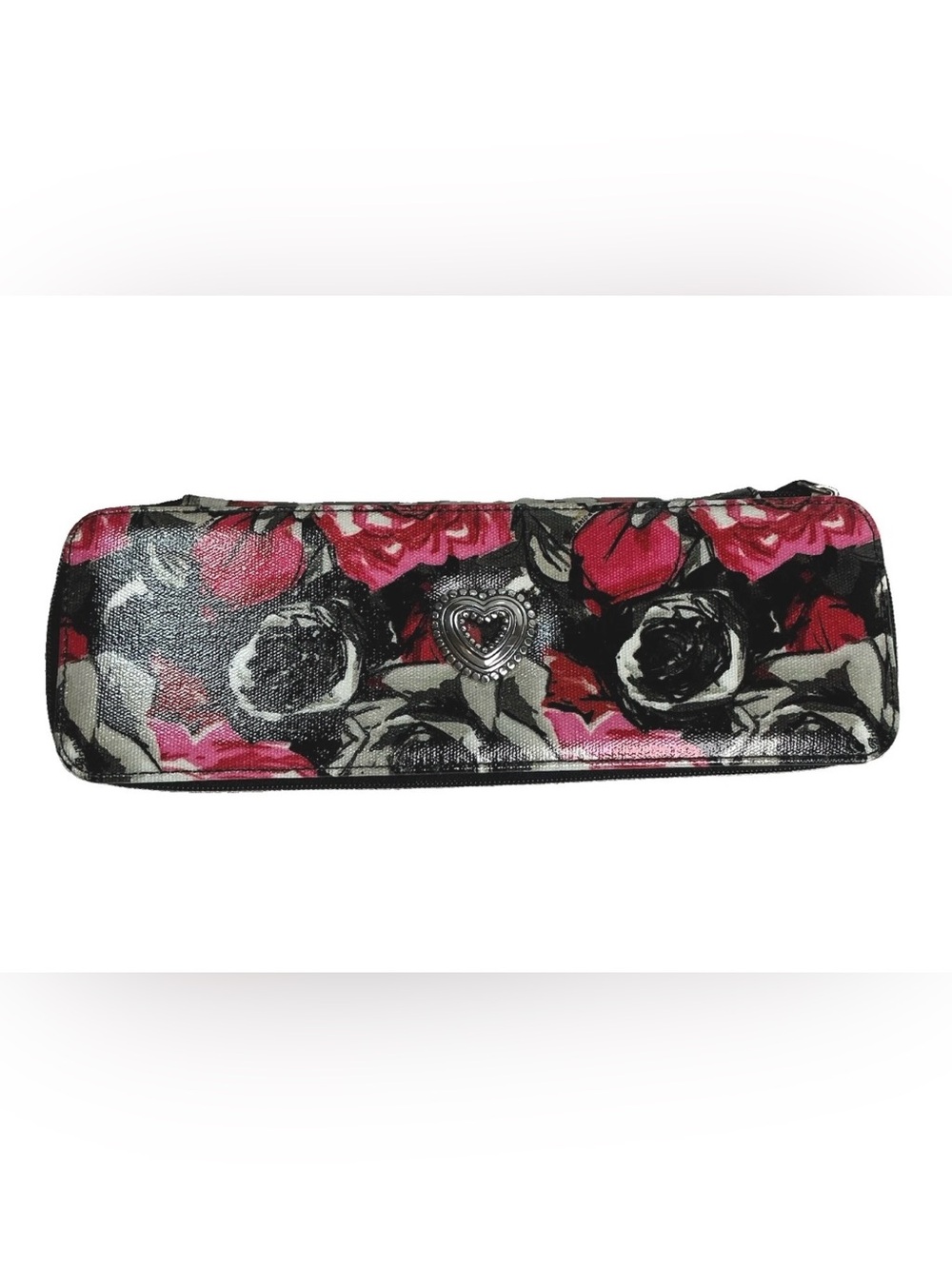 Brighton Jewelry Case Madison Rose Floral Zippered Jewelry Box Travel Case